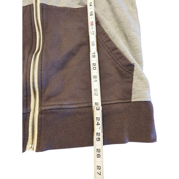 Chor hoodie jacket large gray charcoal zipper - Picture 6 of 7